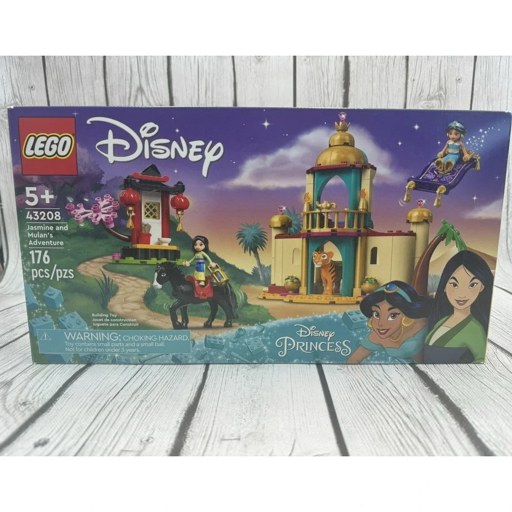 LEGO Disney Jasmine & Mulan's Adventure 43208 176pc New Sealed